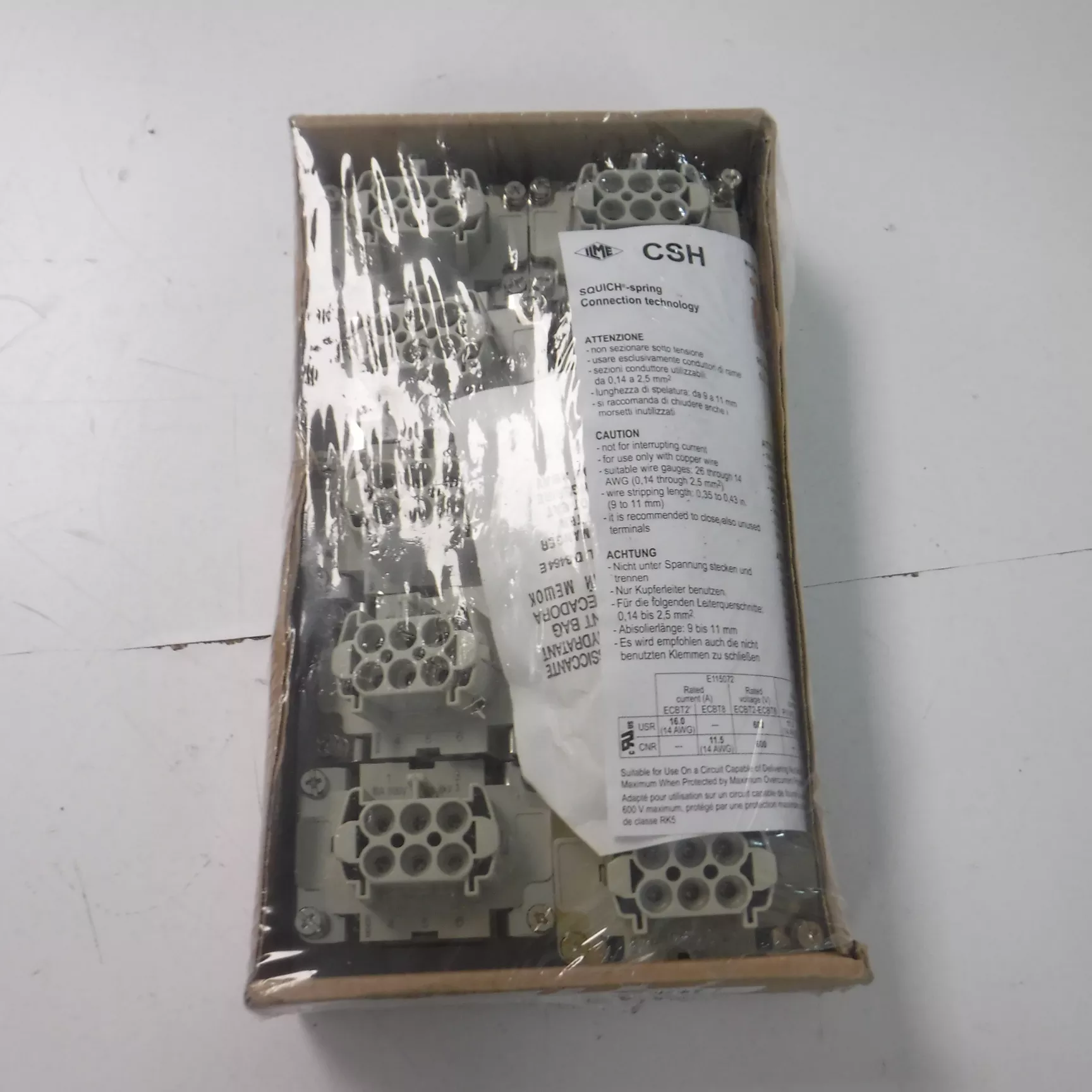 10 Pack ILME Squich Socket Inserts 6-Pole 16A 500V CSHF-06