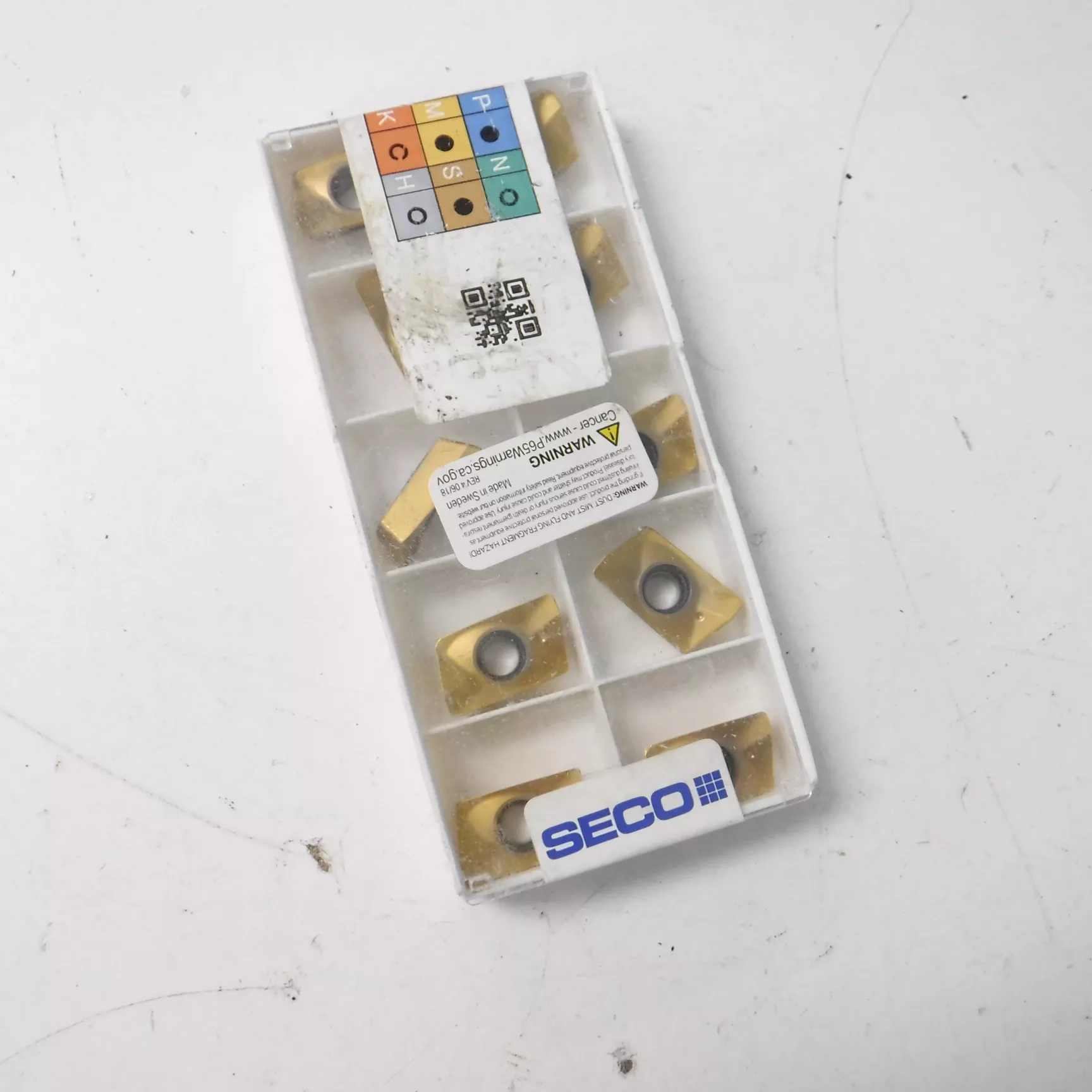 10 Pack Seco Solid Carbode Milling Inserts XOMX180608TR-M14 F40M