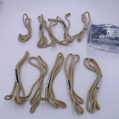 10 Pack Yale Cordage 1/4″ x 4′ Long Aracom 100 2EYE 12 Strand Rope WLL 1755.6 lb
