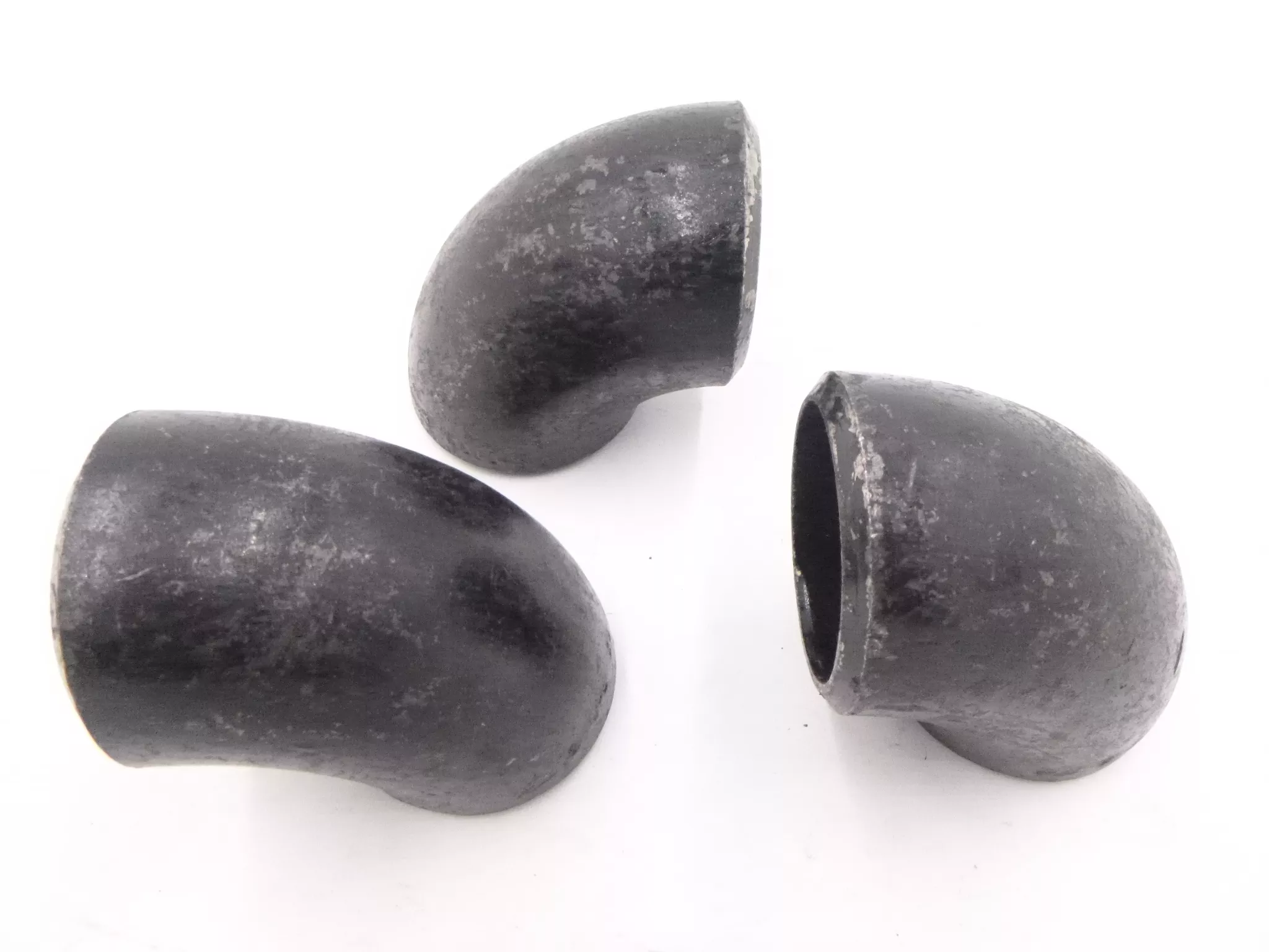 3 Pack 2″ Carbon Steel Butt Weld 90° Elbow B010912