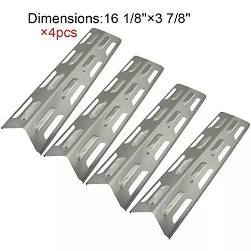 (4-pack) Replacement Stainless Steel Heat Plate/shield for Select Gas Grill Models By Kenmore Master Forge and Others