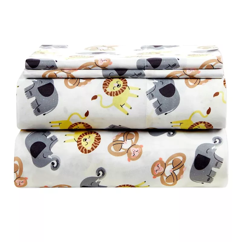 4-Piece At the Zoo Sheet Set, Full