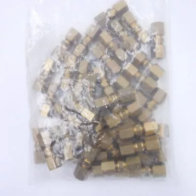 40 Pack Groenveld Brass Compression Pipe Union Coupler Connector (1/4″)6mm x 6mm