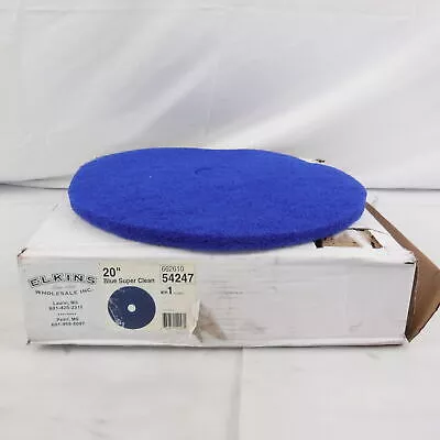 (5 Pads) Elkins 20″ Blue Super Clean 54247 Floor Pads 66261054247
