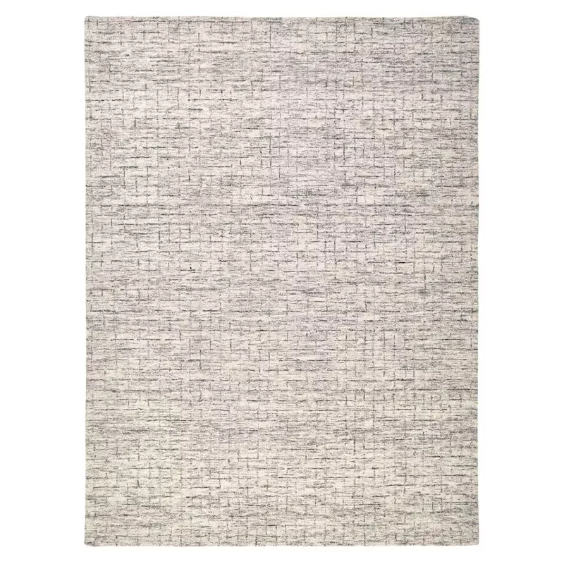 (A517) Tahoe Neutral Grey Textured Abstract Area Rug, 5x7