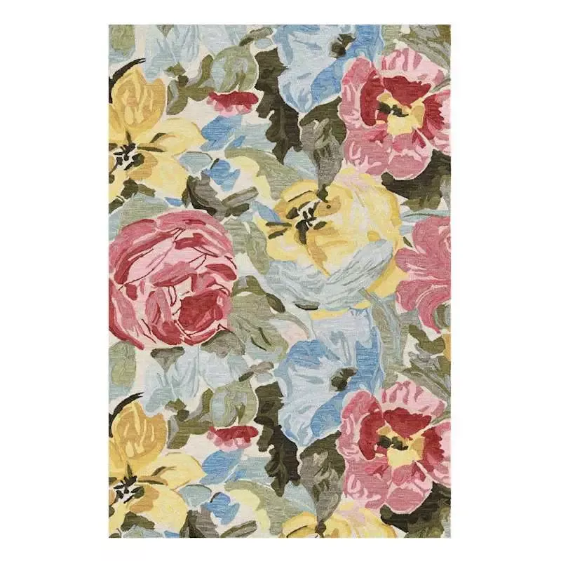 (A527) Jane Multicolor Floral Area Rug, 5x7