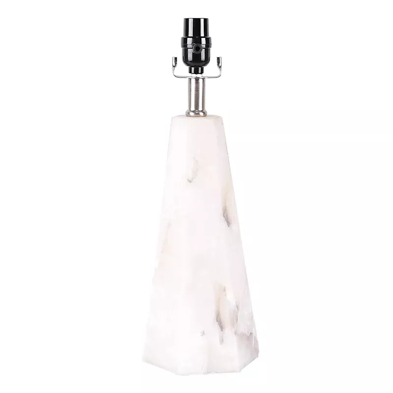 Alabaster Tapered Lamp Base, 17"