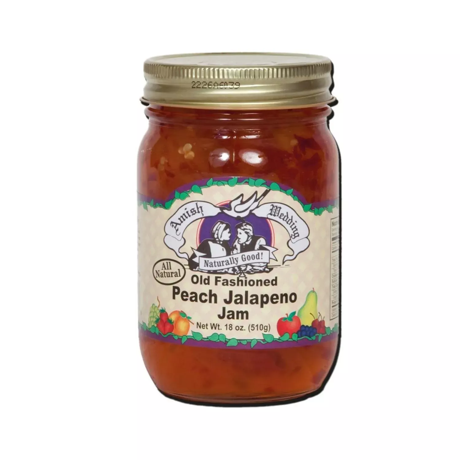 Amish Wedding Peach Jalapeno Jam - 18 oz