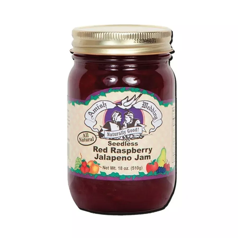 Amish Wedding Seedless Red Raspberry Jam - 18 oz