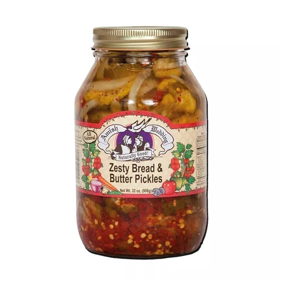 Amish Wedding Zesty Bread and Butter Pickles - 32 oz