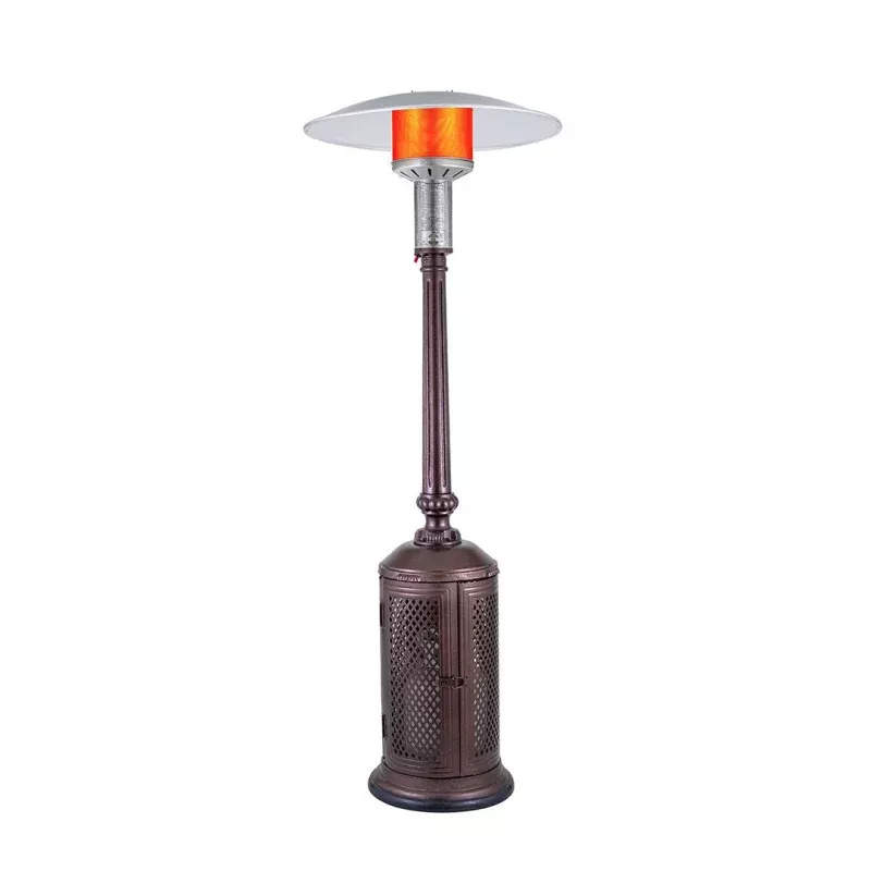 Antique Bronze VINTAGE cast aluminum PROPANE patio heater with push button ignition- 2 boxes