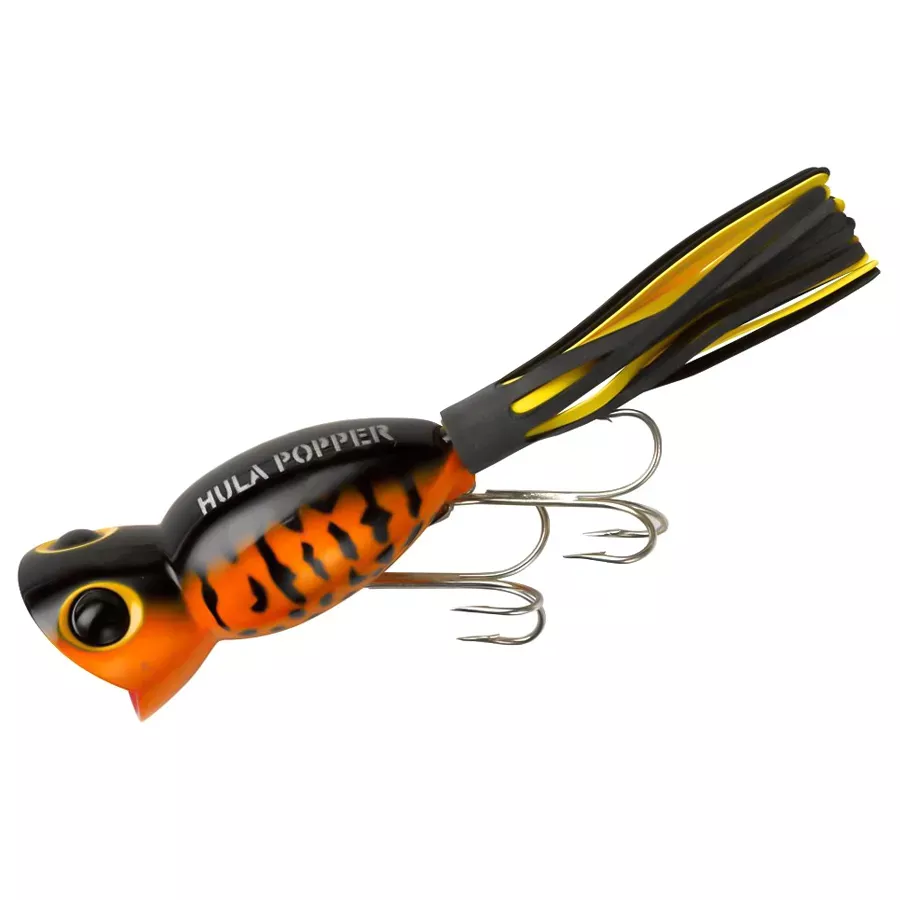 Arbogast Hula Popper - Yellow - 1 3/4"