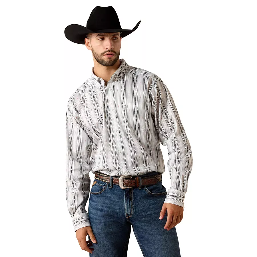 Ariat Men's Everything Classic Fit Shirt - White Southwest
