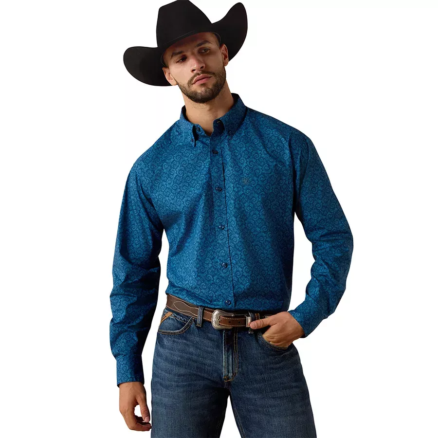 Ariat Men's Niven Classic Fit Shirt - Key Largo Scroll Print