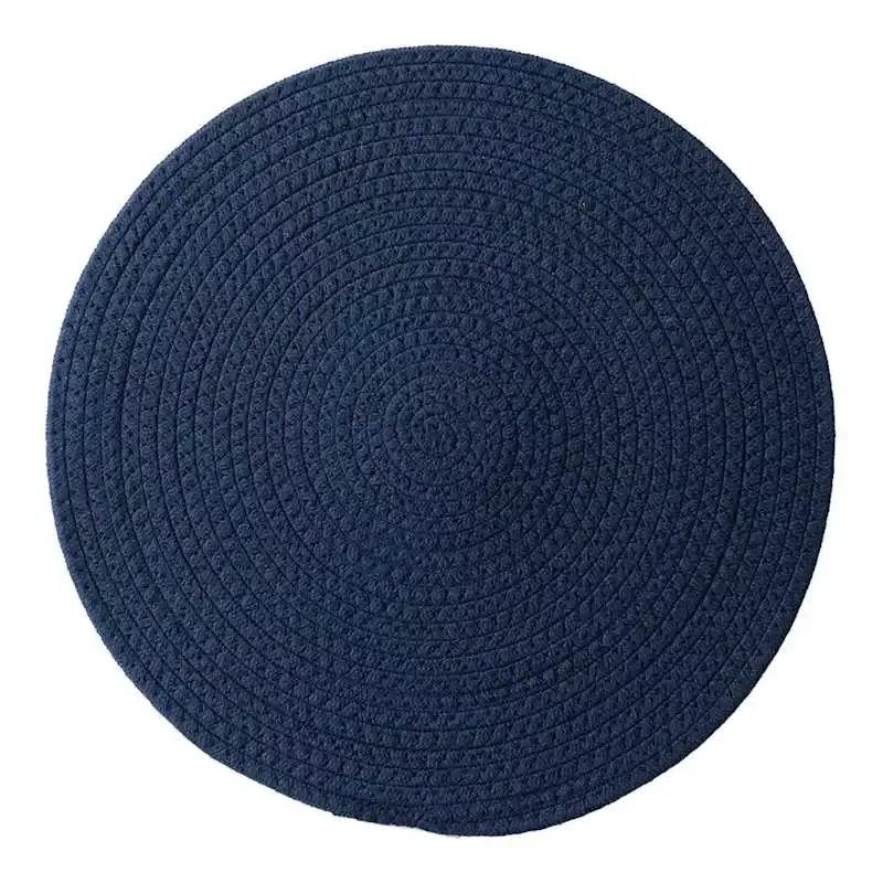 Avilla Navy Round Placemat, 15"