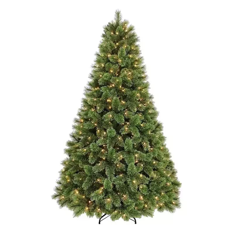 (B14) Pre-Lit LED Sugar Cashmere Pine Tree, 7.5'