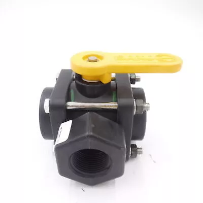 BANJO 1″ FNPT Polypropylene Inline Ball Valve Tee V100SL