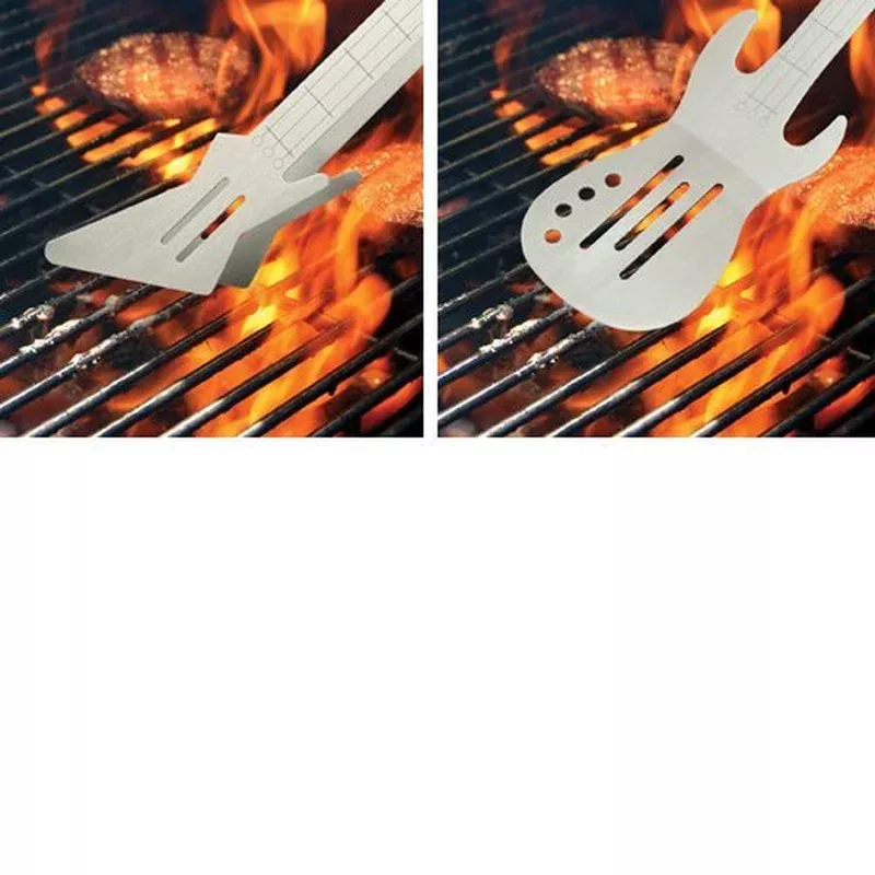 Barbuzzo Rock n’ Roll Guitar BBQ Gift Set – Spatula & Tongs
