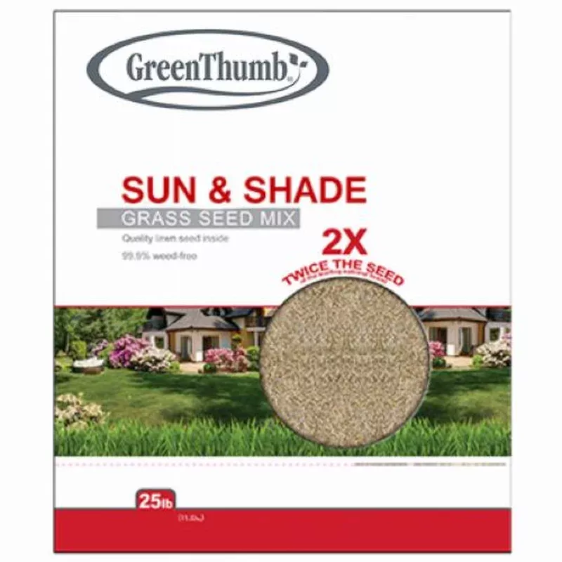 Barenbrug GTSS25 25 LB Bag of Sun & Shade Grass Seed Mix – Quantity of 5