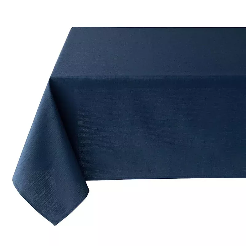 Basics Solid Navy Blue Tablecloth, 60x104