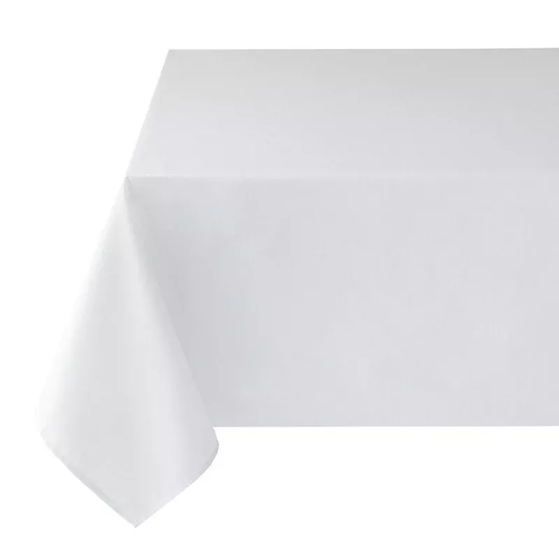 Basics Solid White Tablecloth, 60x84