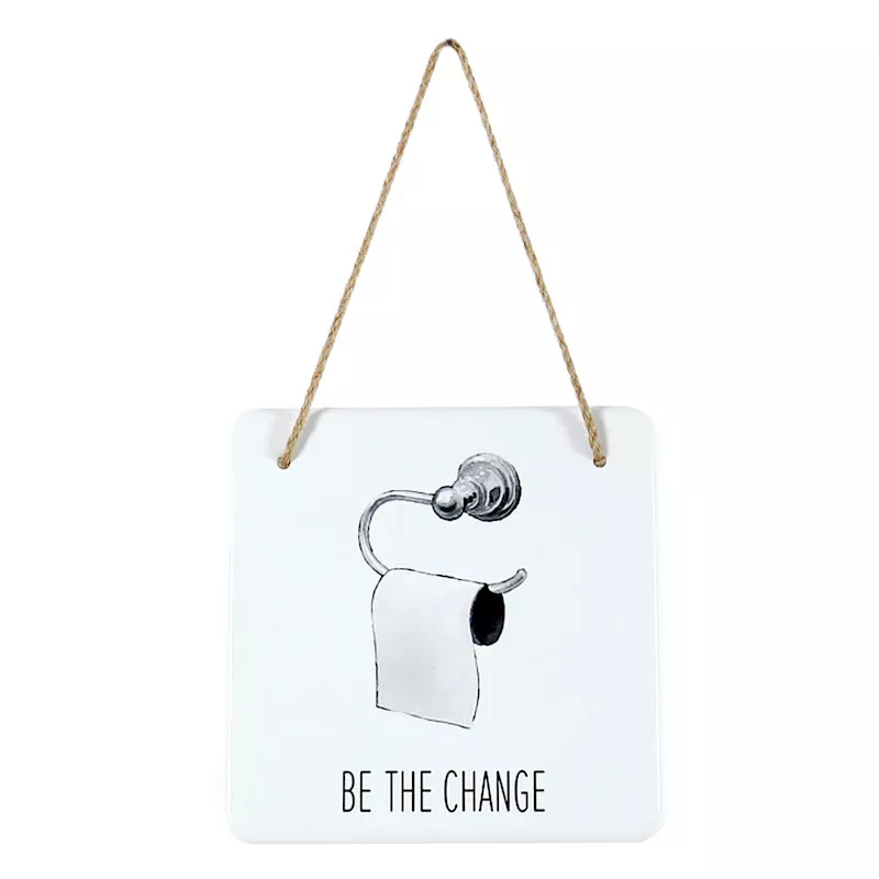 Be The Change Bath Wall Decor, 8"