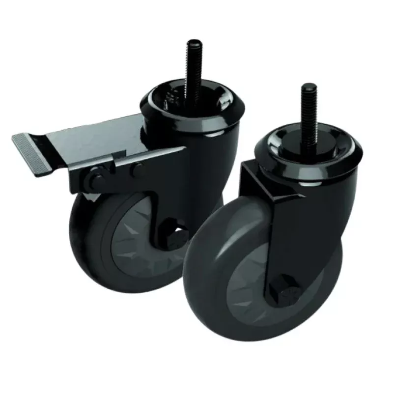 Big Green Egg: 2 Caster Kit (1 locking 1 non-locking) fits Modular Nests & Wood Tables