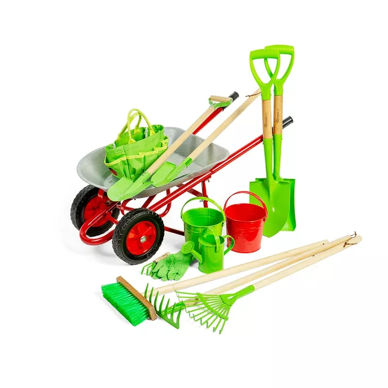 Bigjigs Toys Children’s Deluxe Gardening Bundle – Includes 15 Tools