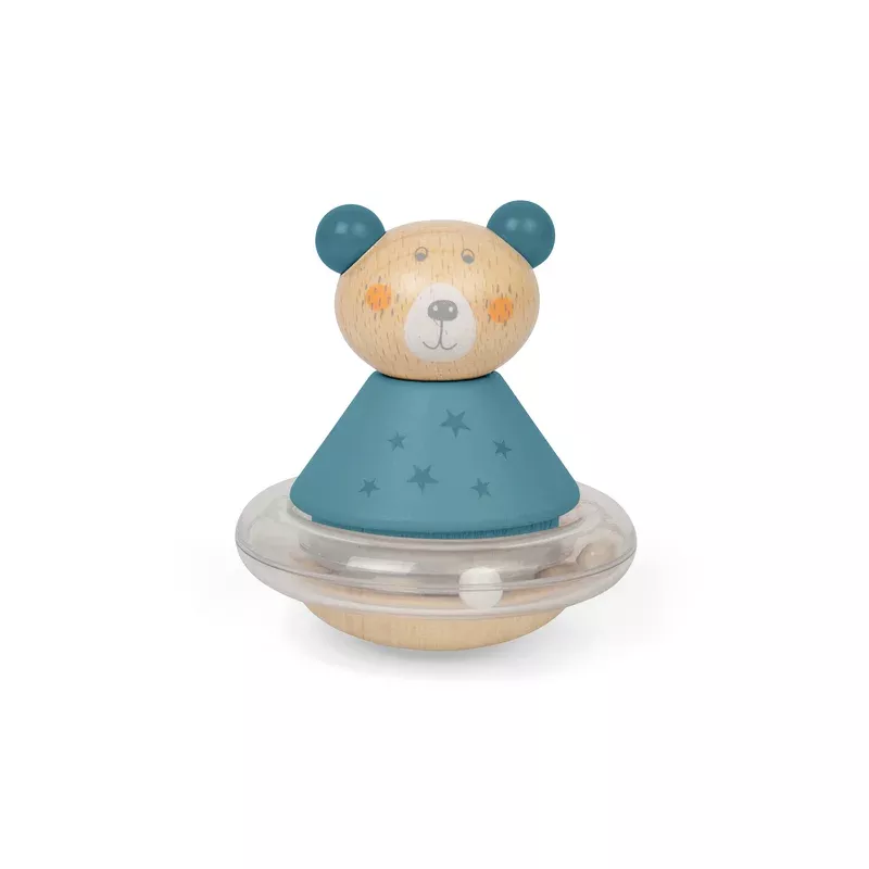 Bigjigs Toys Wooden Roly-poly Bear For Babies