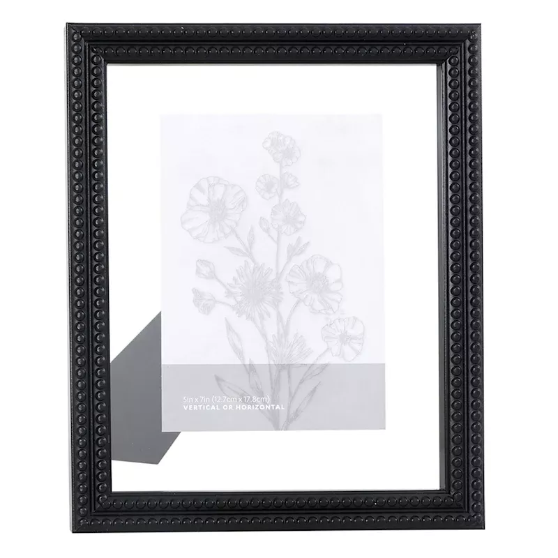 Black Beaded Float Tabletop Picture Frame, 8x10