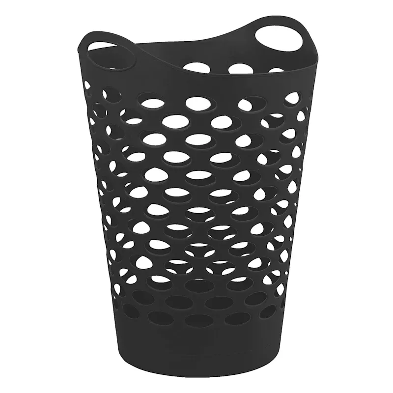 Black Flexible Laundry Hamper, 60L