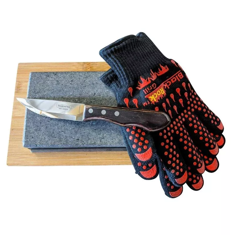 Black Rock Grill Hot Steak Stones Cooking Gift Set