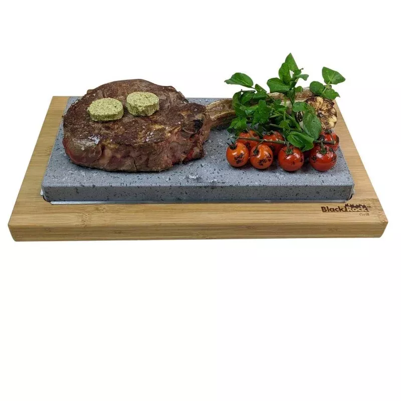 Black Rock Grill: Steak Stone Set For 2 | Sharing Steak Stone