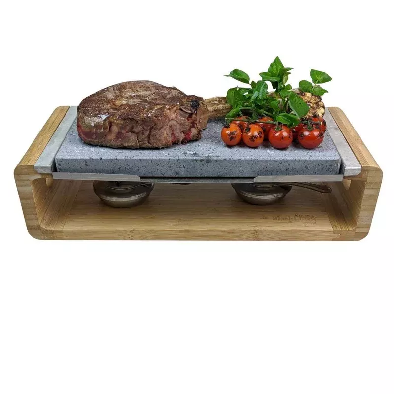 Black Rock Grill Steak Stone Sharing Platter & Grill Set