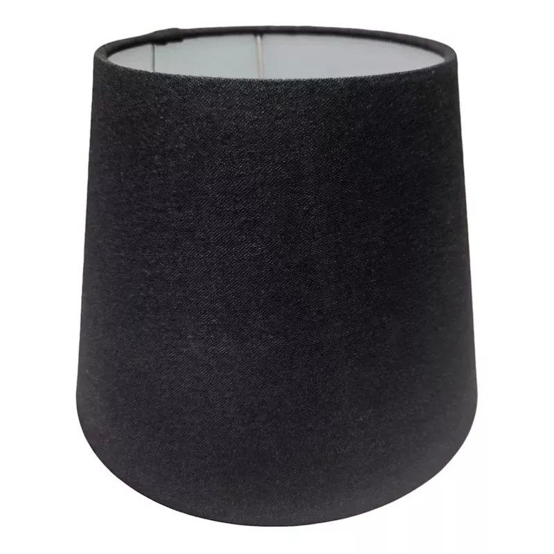 Black Tapered Drum Table Lamp Shade, 8"