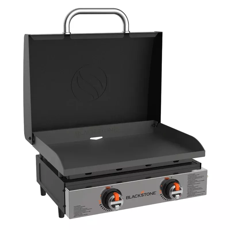 Blackstone 22″ Original Stainless Front Panel Table Top Griddle W / Hood