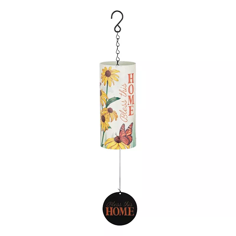 Bless Cylinder Wind Chime, 36"