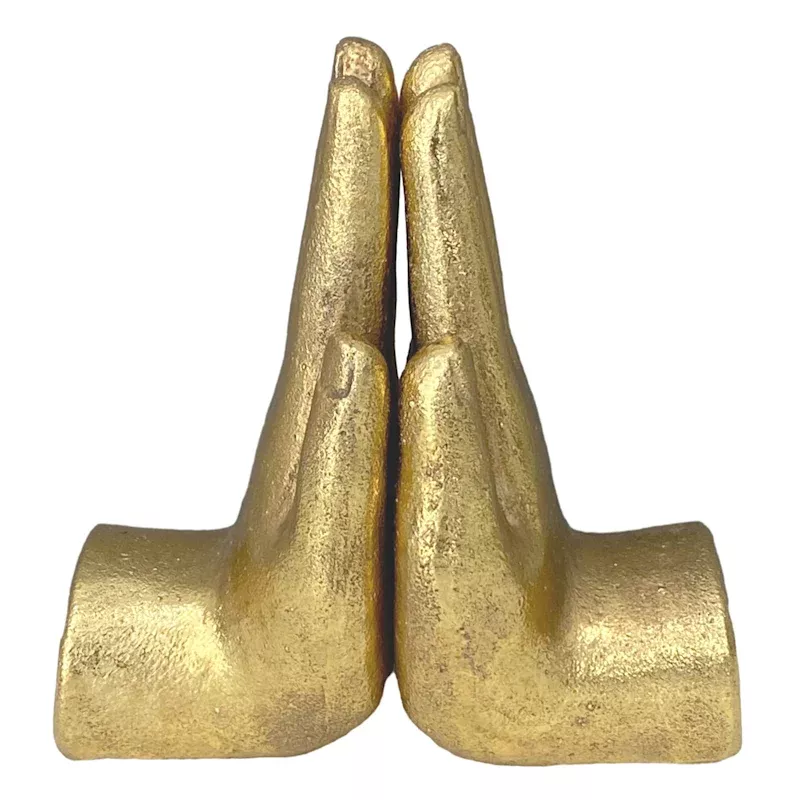 Buddha's Hand Bookends Set, 6.3"