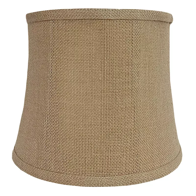 Burlap Bell Table Lamp Shade, 9"
