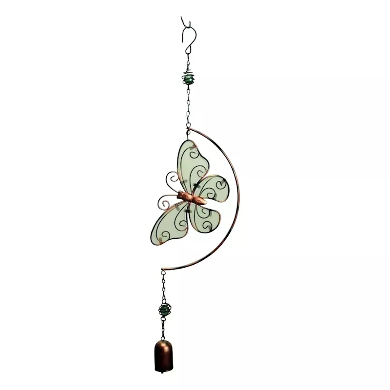 Butterfly Garden Wind Chime, 22x6.5
