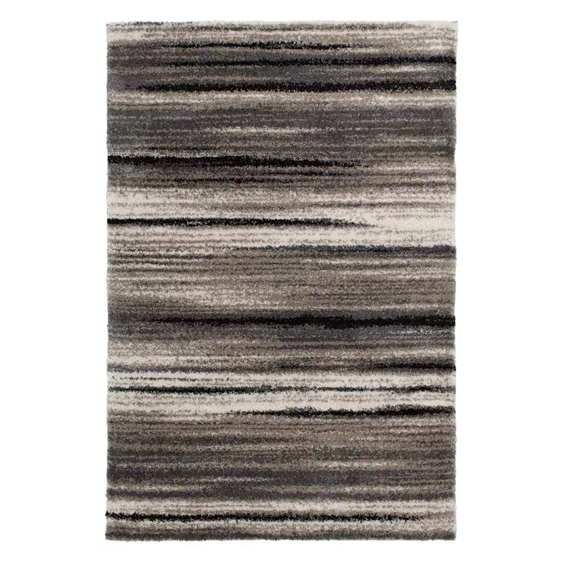 (C204) Tulsa Iron Multicolor Shag Area Rug, 7x10