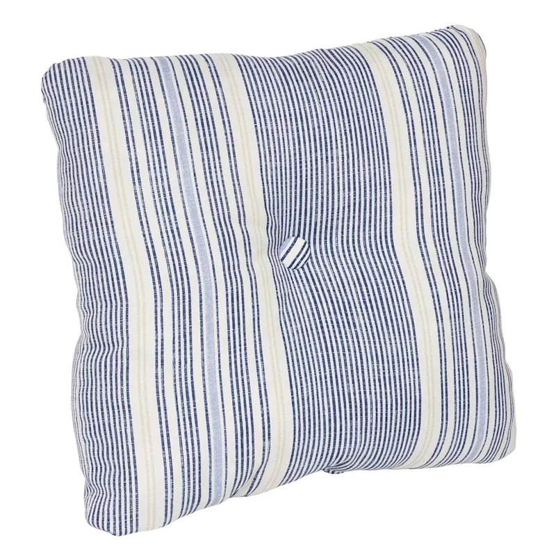 Calisto Pinstripe Outdoor Tufted Back Cushion