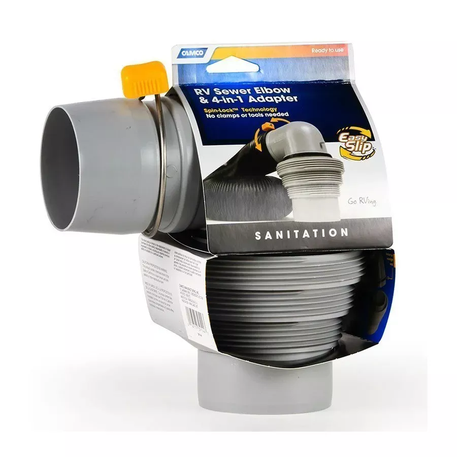 Camco RV Easy Slip 4-in-1 Sewer Adapter