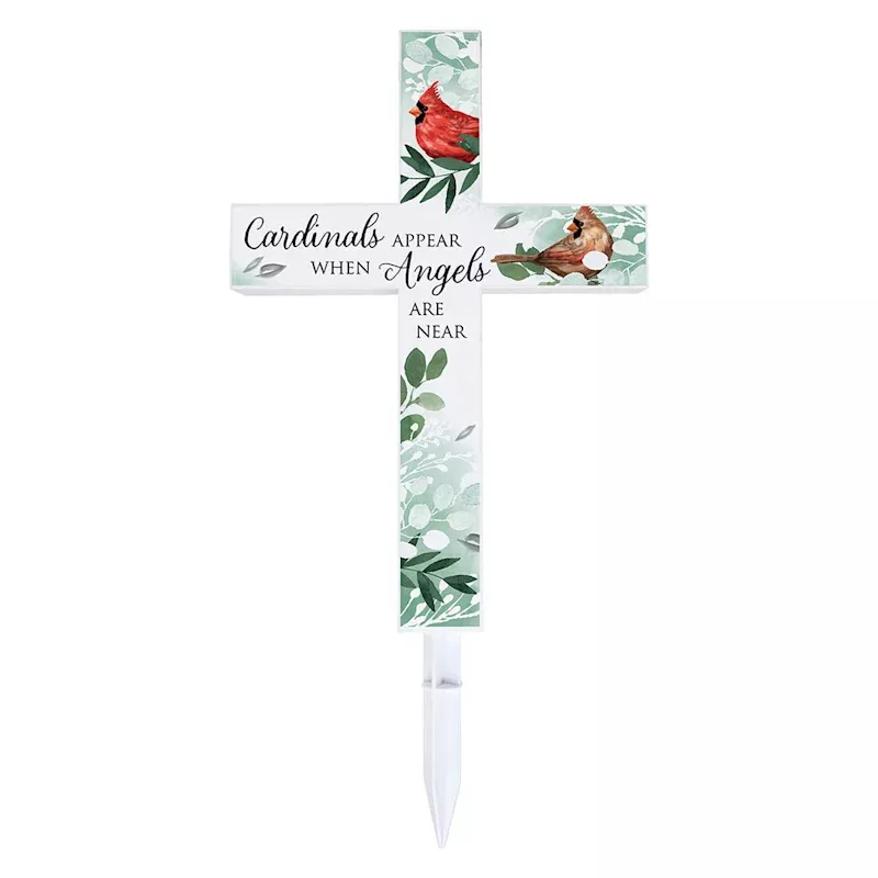 Cardinal Memorial Solar Yard Stake, 20"