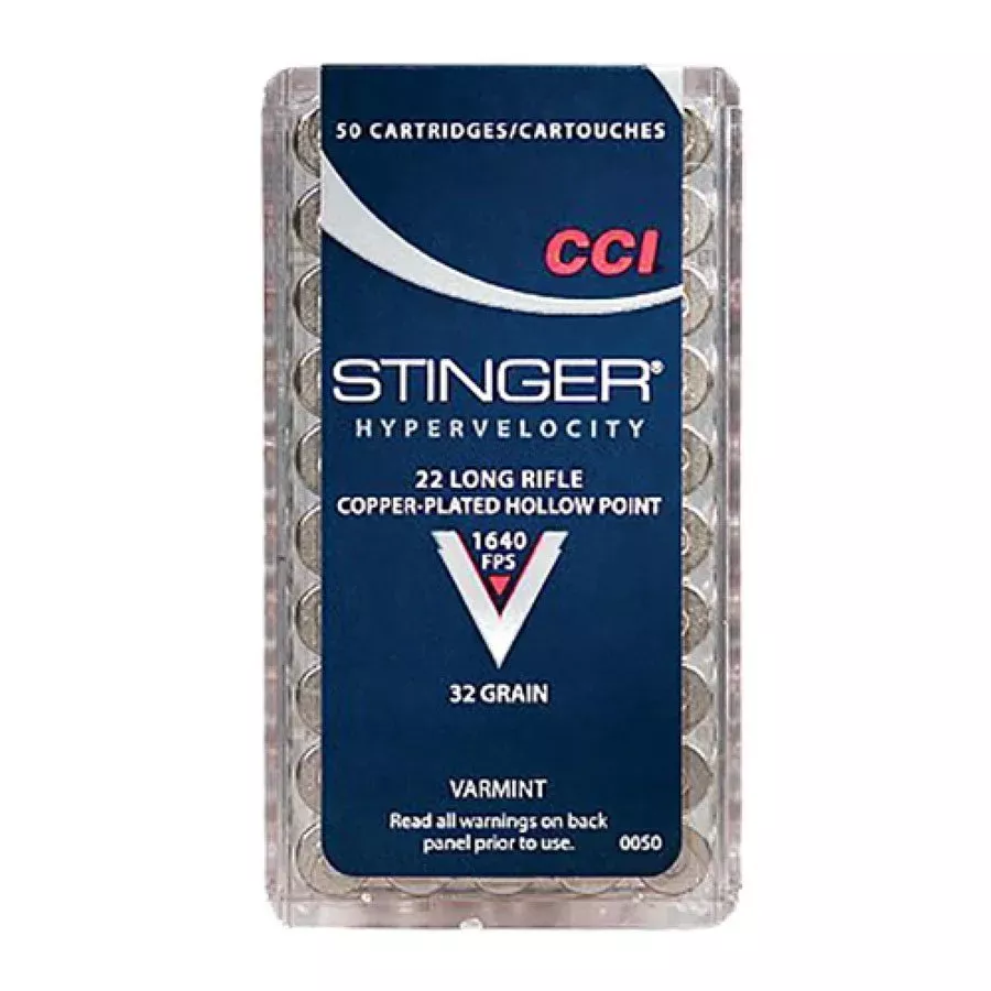 CCI 22 Long Rifle Stinger Varmint Rimfire Rifle Ammunition