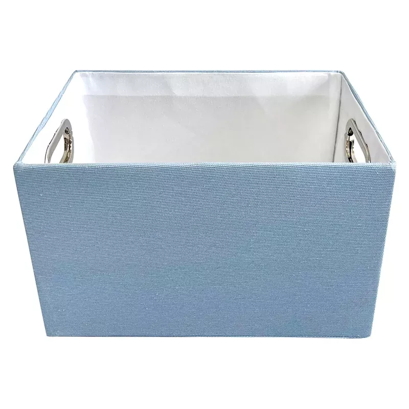 Cerulean Fabric Storage Basket, Large