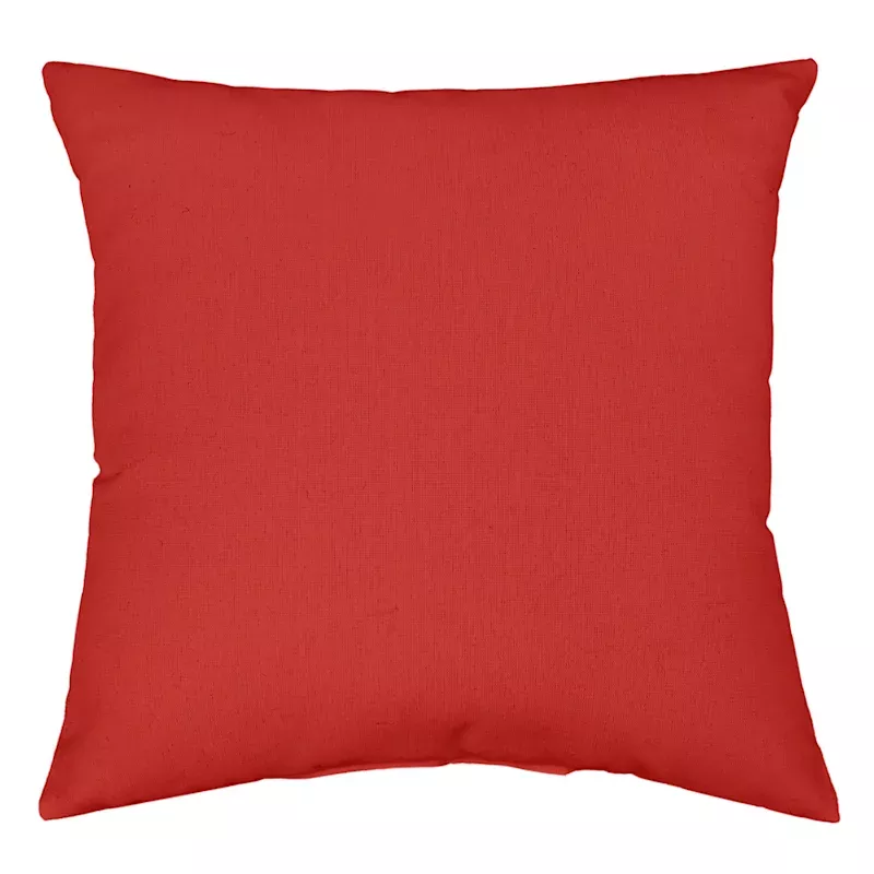 Cherry Canvas Oversized Square Outdoor Throw Pillow, 20"