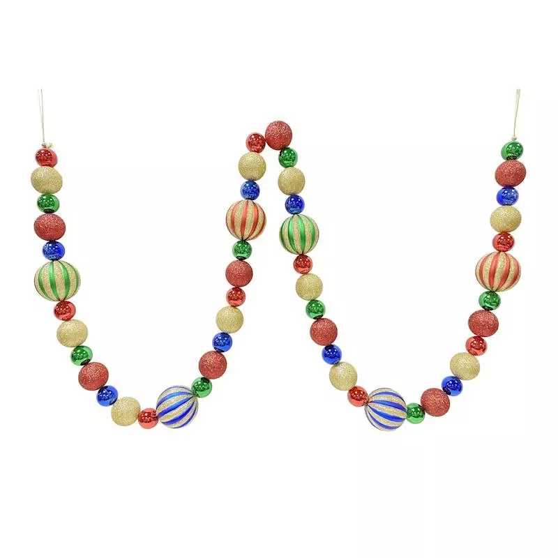 Classic Christmas Mini Ornament Garland, 72"