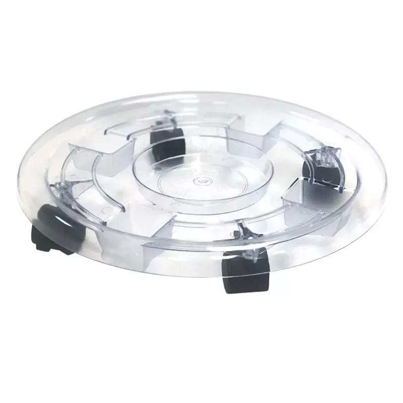 Clear Plastic Planter Caddy, Medium