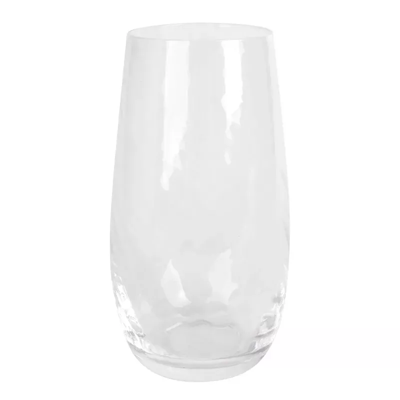 Clear Twisted Glass Cup, 18oz